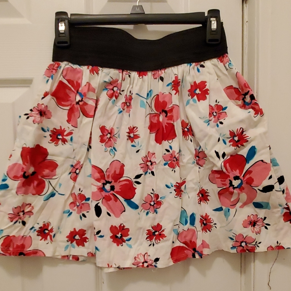 Pink flower skirt